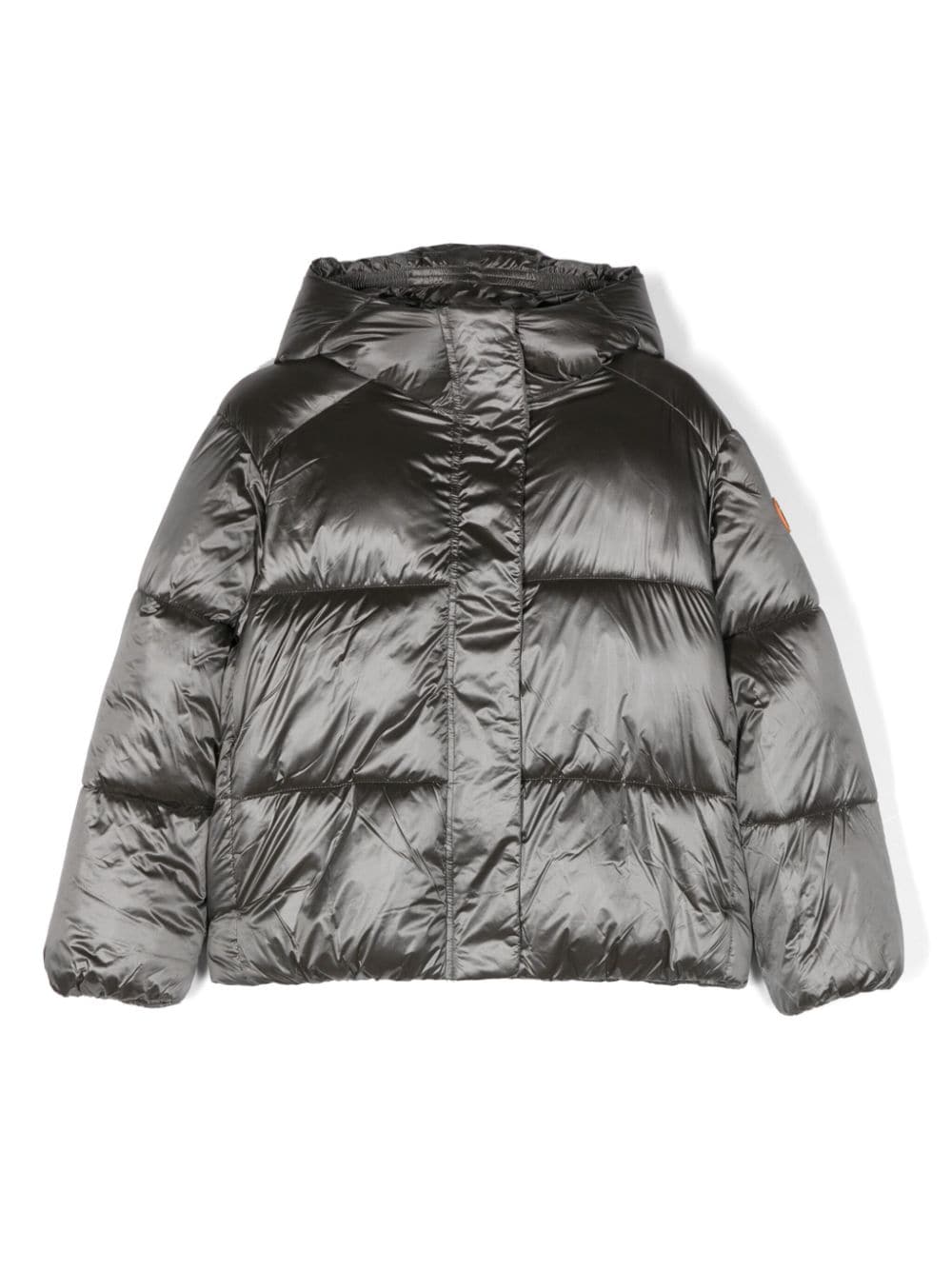 Save The Duck Kids Ili logo-appliqué padded jacket - Grey von Save The Duck Kids