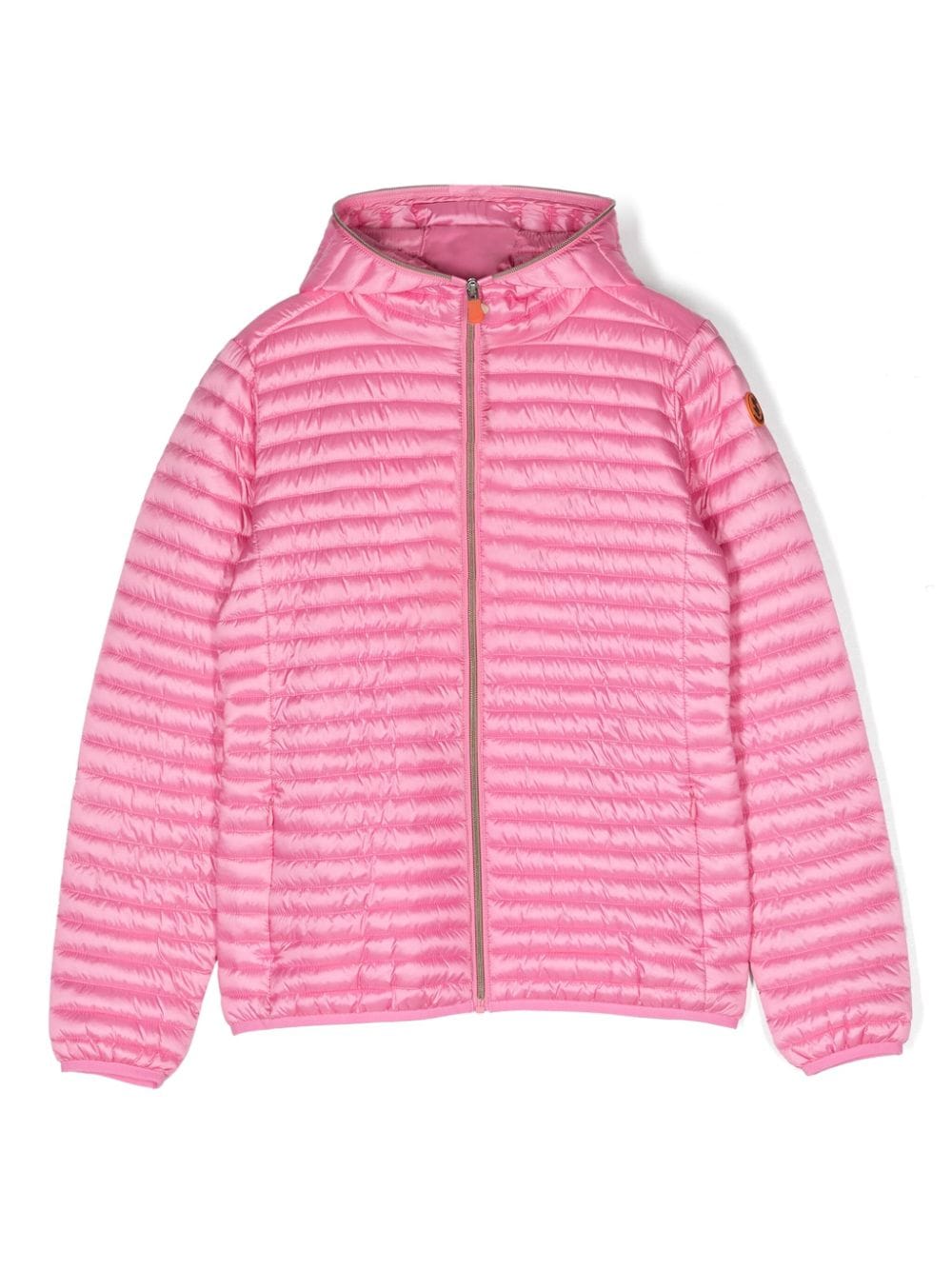 Save The Duck Kids Iris hooded puffer jacket - Pink von Save The Duck Kids