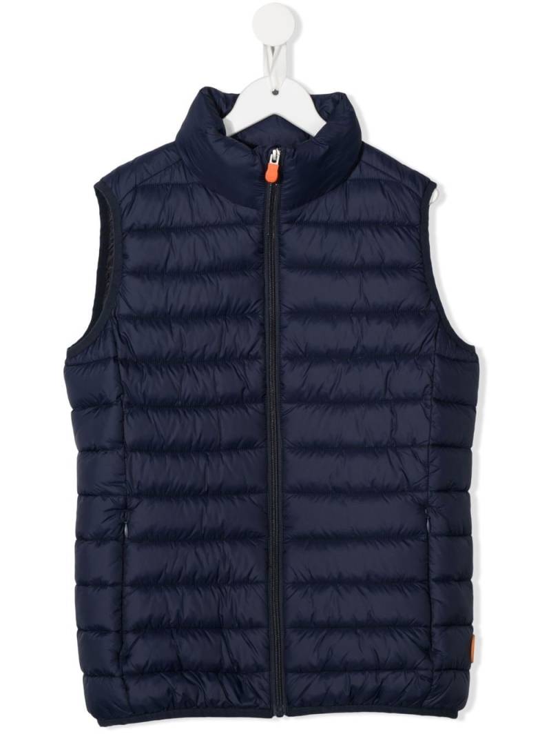 Save The Duck Kids TEEN high-neck padded gilet - Blue von Save The Duck Kids