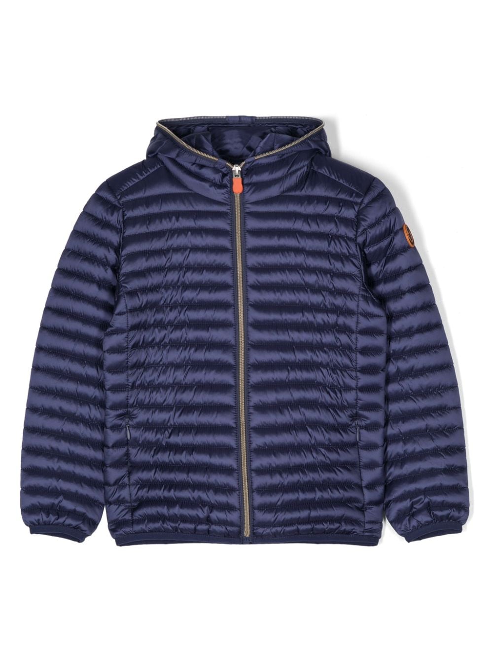 Save The Duck Kids hooded padded jacket - Blue von Save The Duck Kids