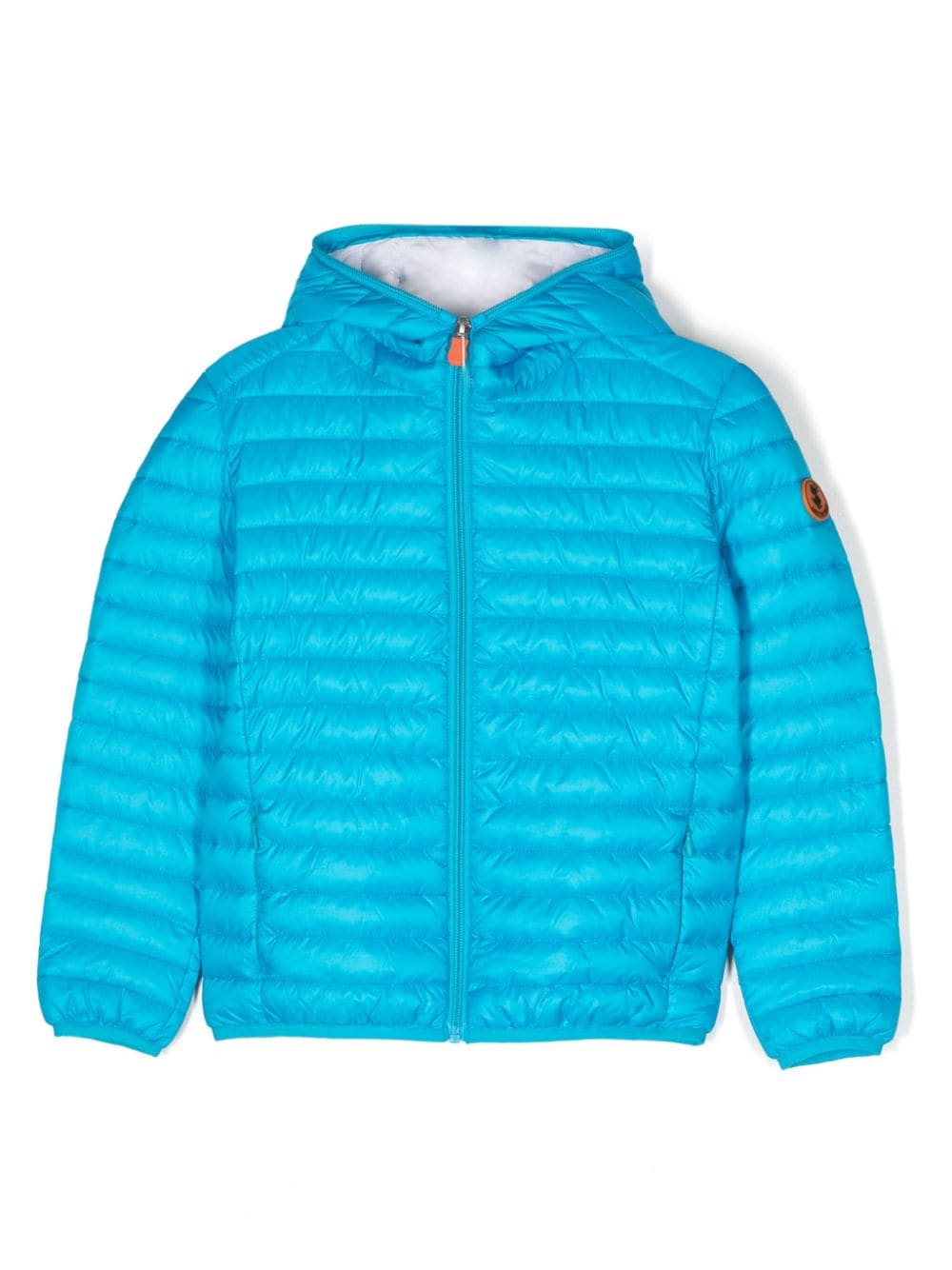 Save The Duck Kids hooded padded jacket - Blue von Save The Duck Kids