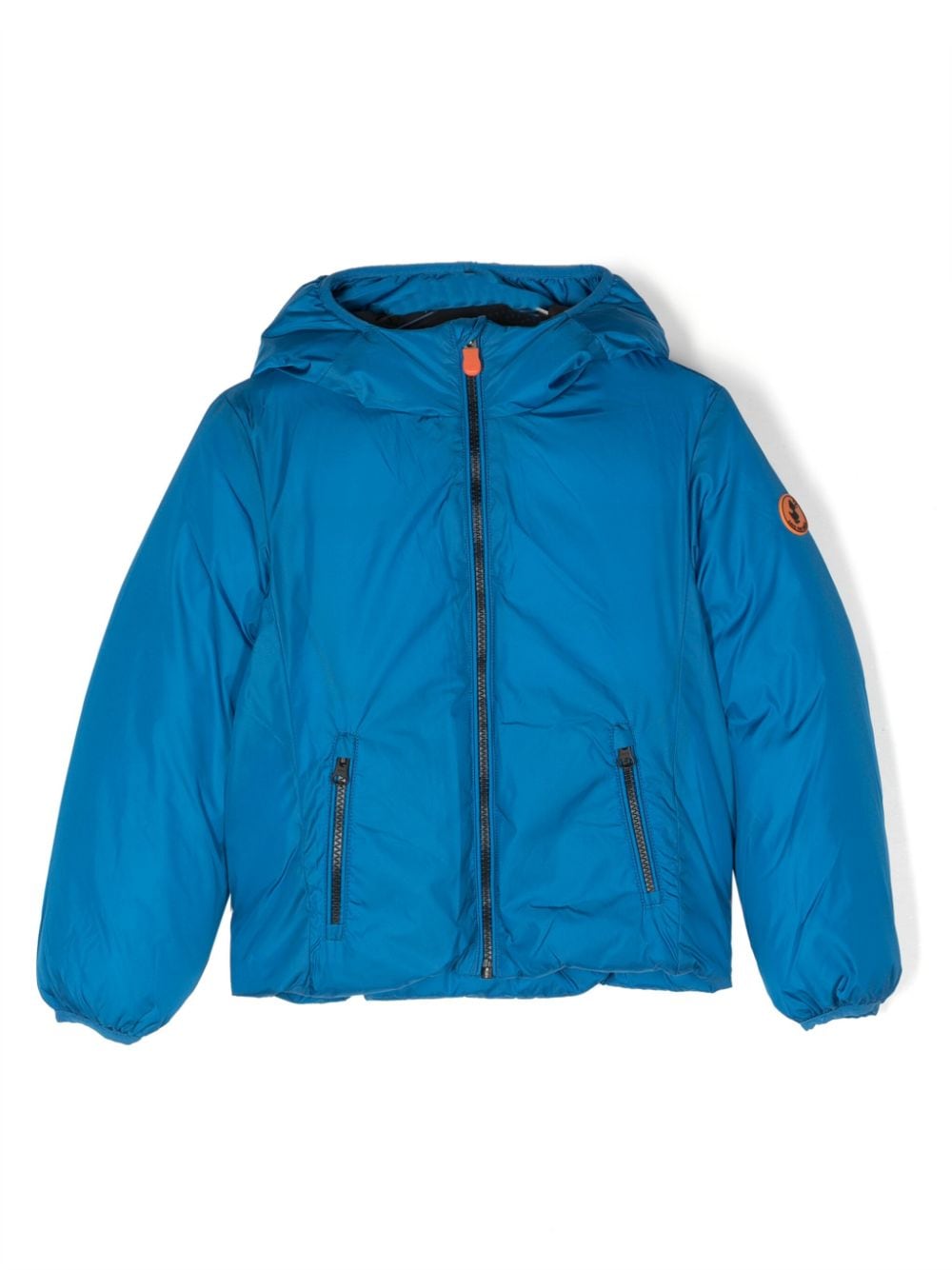 Save The Duck Kids hooded padded jacket - Blue von Save The Duck Kids