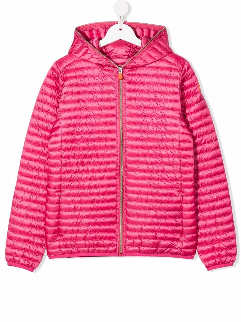 Save The Duck Kids hooded padded jacket - Pink von Save The Duck Kids