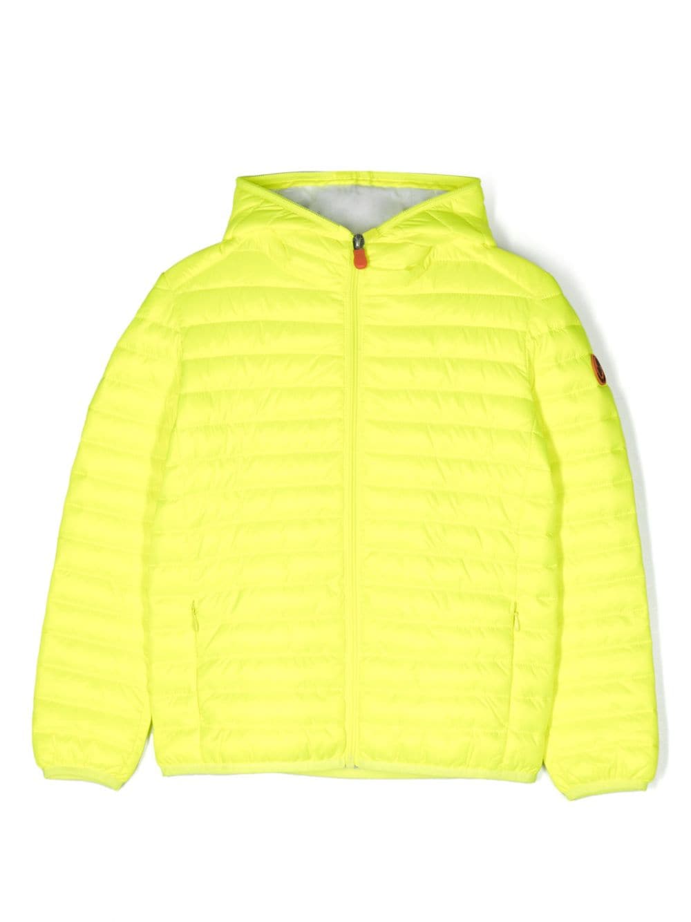Save The Duck Kids hooded padded jacket - Yellow von Save The Duck Kids