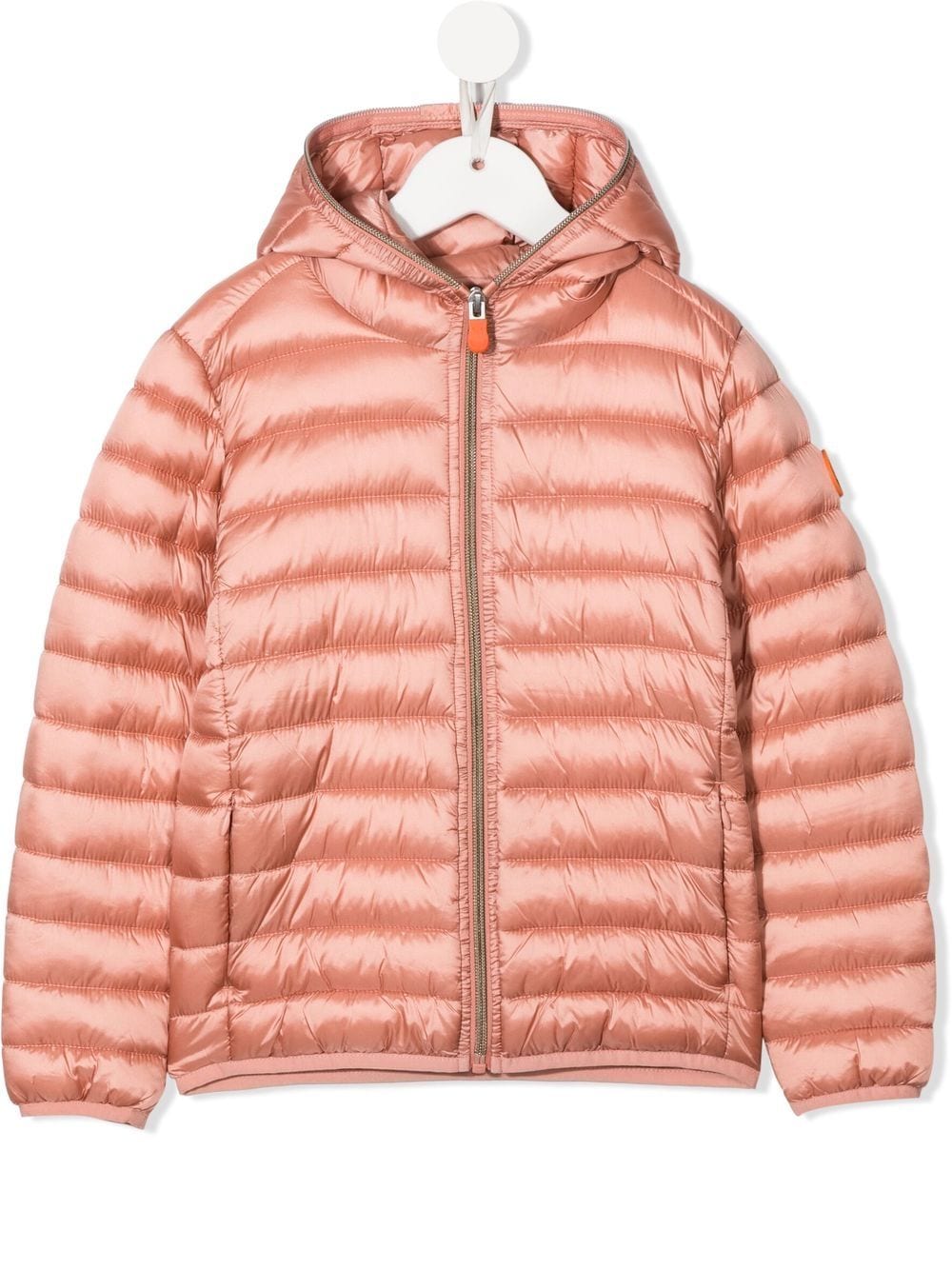 Save The Duck Kids hooded zipped-up jacket - Pink von Save The Duck Kids