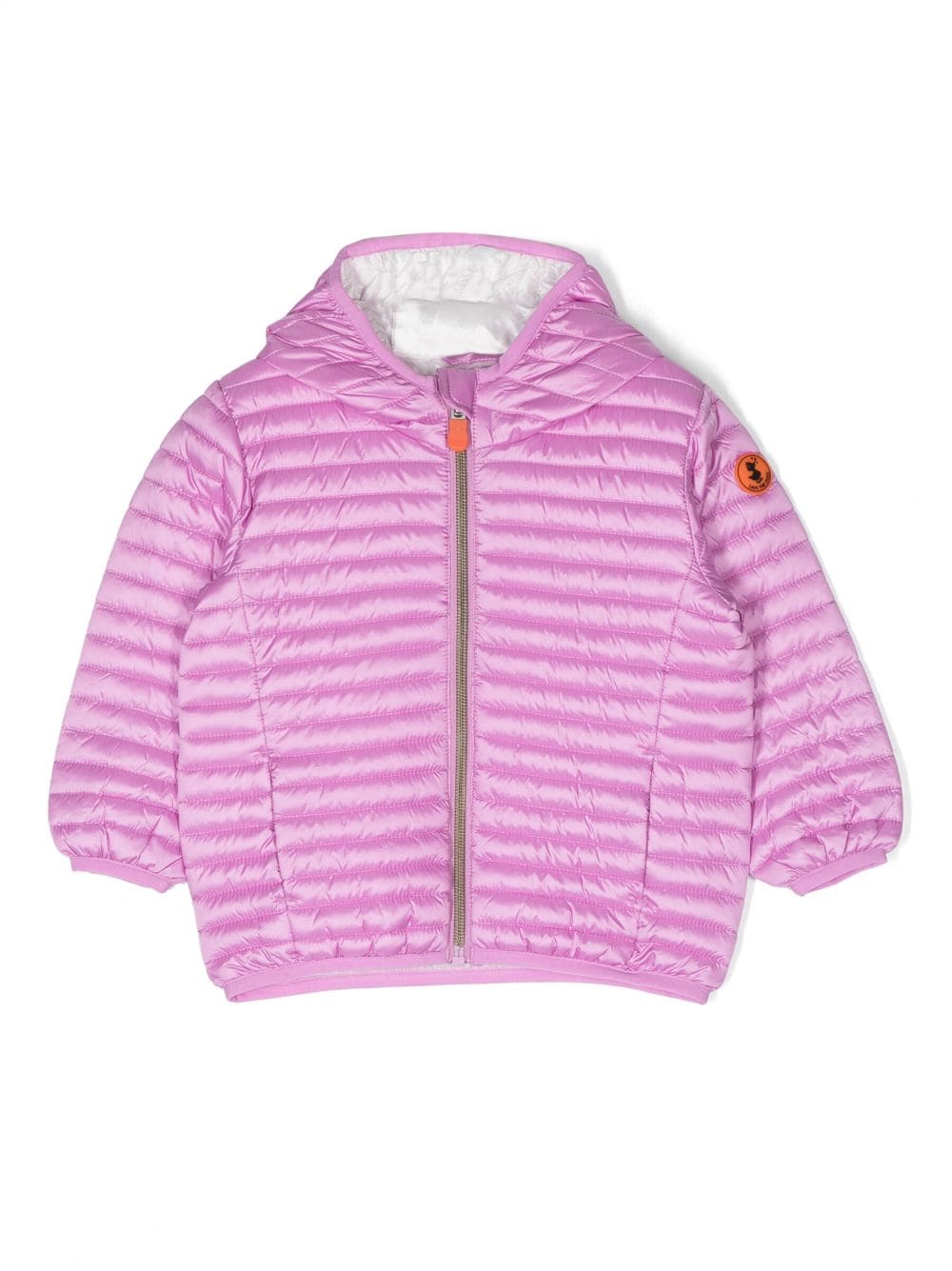 Save The Duck Kids long-sleeve padded hoodie jacket - Pink von Save The Duck Kids