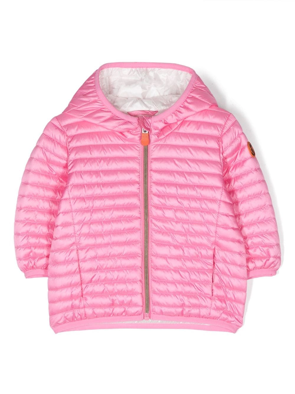 Save The Duck Kids long-sleeve padded hoodie jacket - Pink von Save The Duck Kids