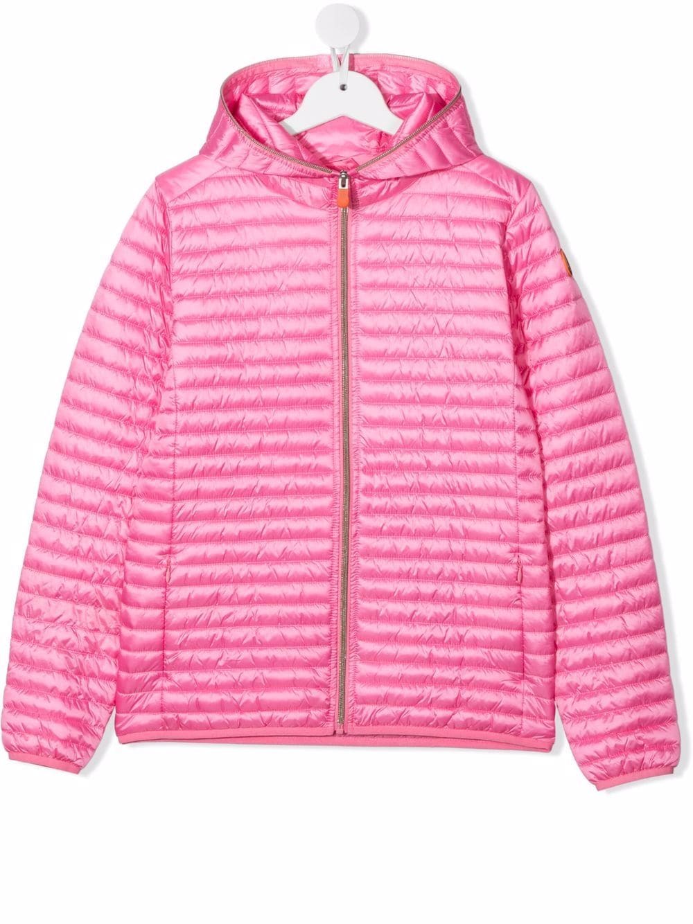 Save The Duck Kids padded logo-patch jacket - Pink von Save The Duck Kids