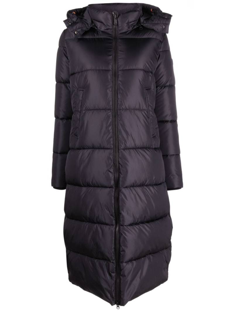 Save The Duck Colette quilted hooded jacket - Blue von Save The Duck