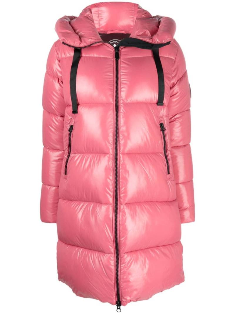 Save The Duck Isabel high-shine padded coat - Pink von Save The Duck