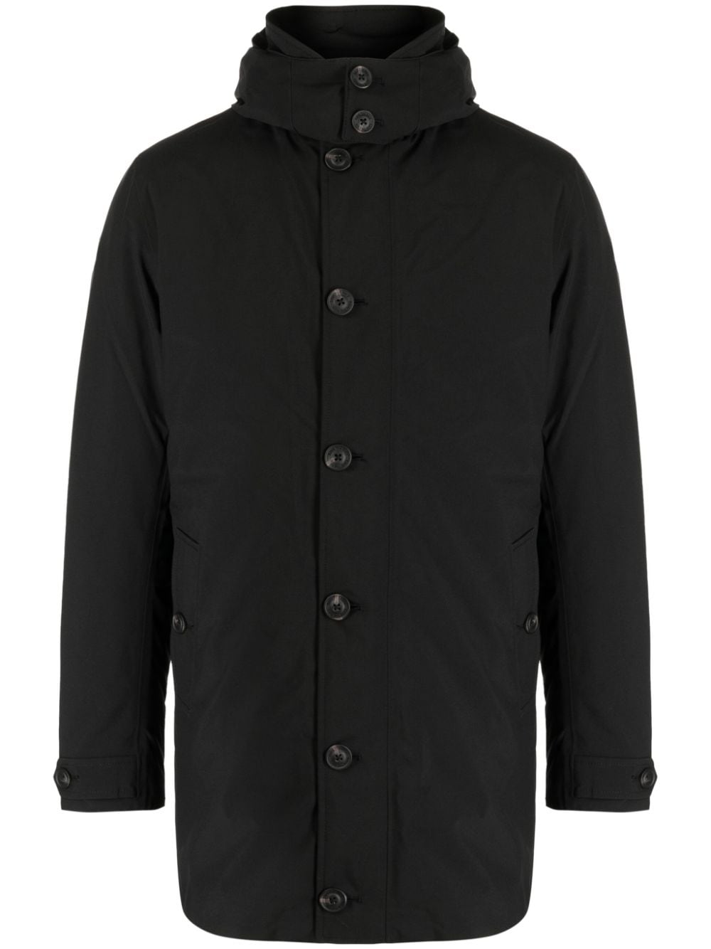 Save The Duck hooded padded jacket - Black von Save The Duck