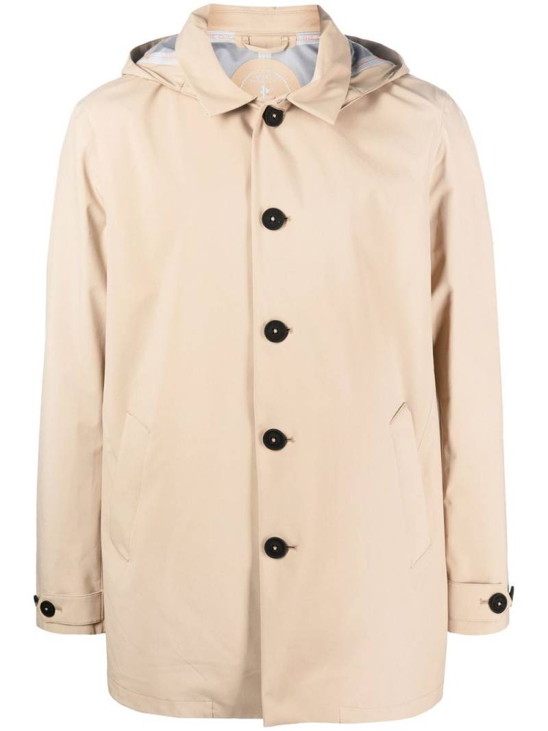 Save The Duck hoooded parka coat - Neutrals von Save The Duck