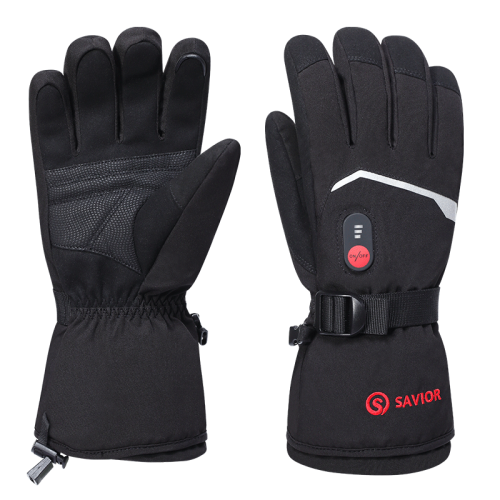 Savior Beheizbarer Finger Handschuh S66B - schwarz (Grösse: S - 7) von Savior