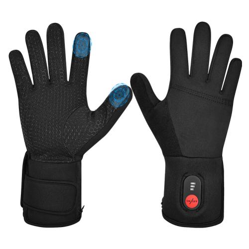 Savior Beheizbarer dünner Finger Handschuh SW04 - schwarz (Grösse: M - 8) von Savior