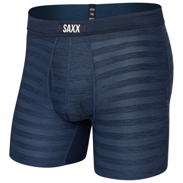 Saxx - Droptemp Cooling Mesh Boxer Brief Fly - Kunstfaserunterwäsche Gr L blau von Saxx