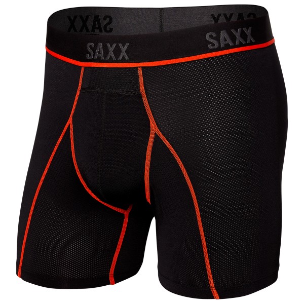 Saxx - Kinetic Light-Compression Mesh Boxer Brief - Kunstfaserunterwäsche Gr XXL schwarz von Saxx