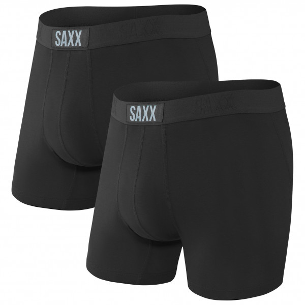 Saxx - Vibe Super Soft Boxer Brief 2-Pack - Kunstfaserunterwäsche Gr M schwarz von Saxx
