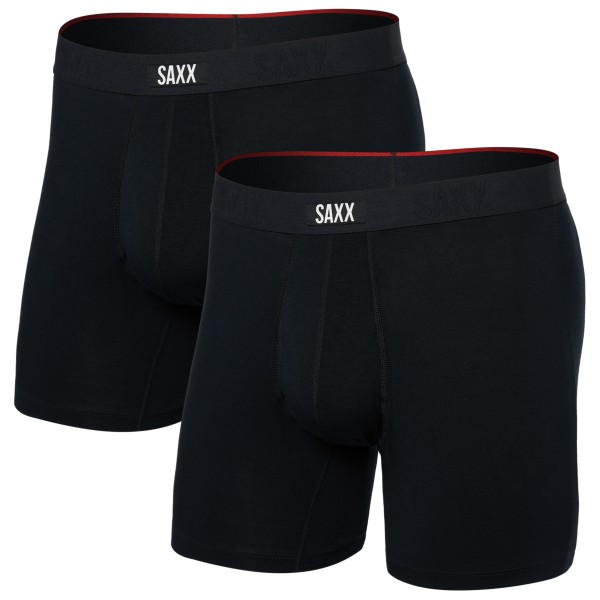Saxx - Vibe Xtra Boxer Brief Fly 2-Pack - Kunstfaserunterwäsche Gr XXL schwarz Saxx - Vibe Xtra Boxer Brief Fly 2-Pack - Kunstfaserunterwäsche Gr XXL schwarz von Saxx