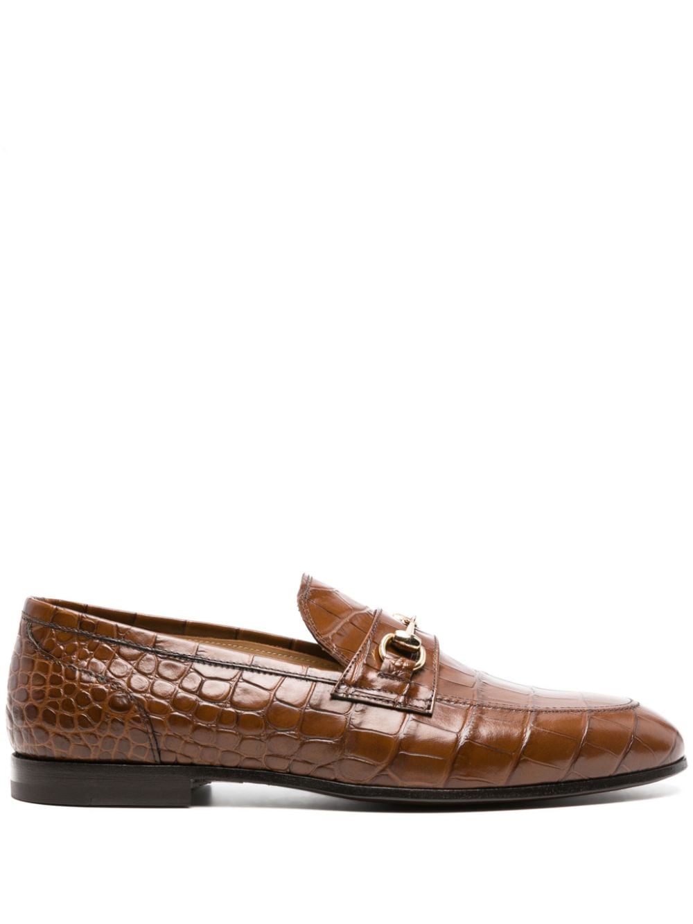 Scarosso Alessandro crocodile-effect loafers - Brown von Scarosso