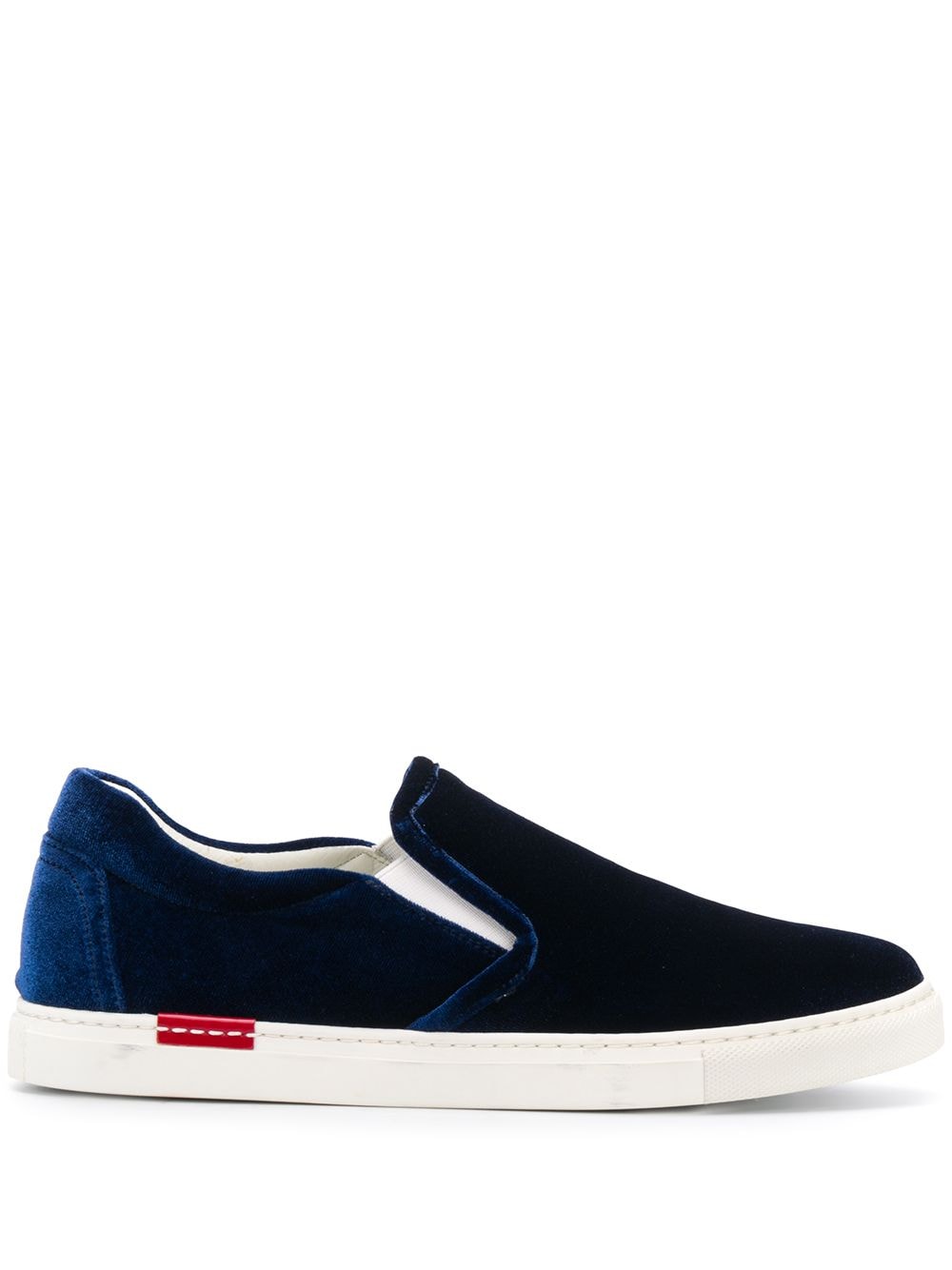 Scarosso Asia velvet slip-on sneakers - Blue von Scarosso