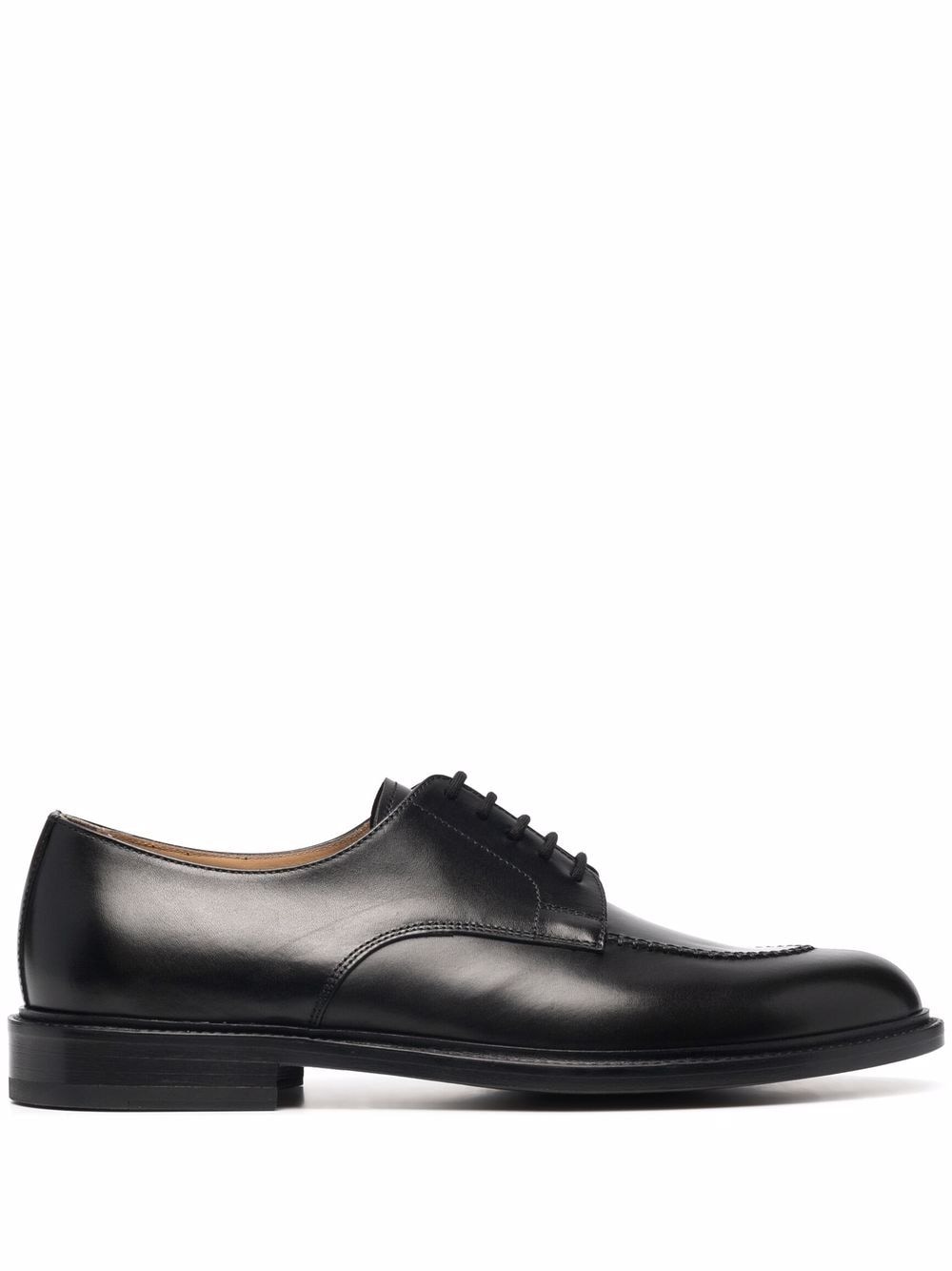 Scarosso Chuck leather derby shoes - Black von Scarosso