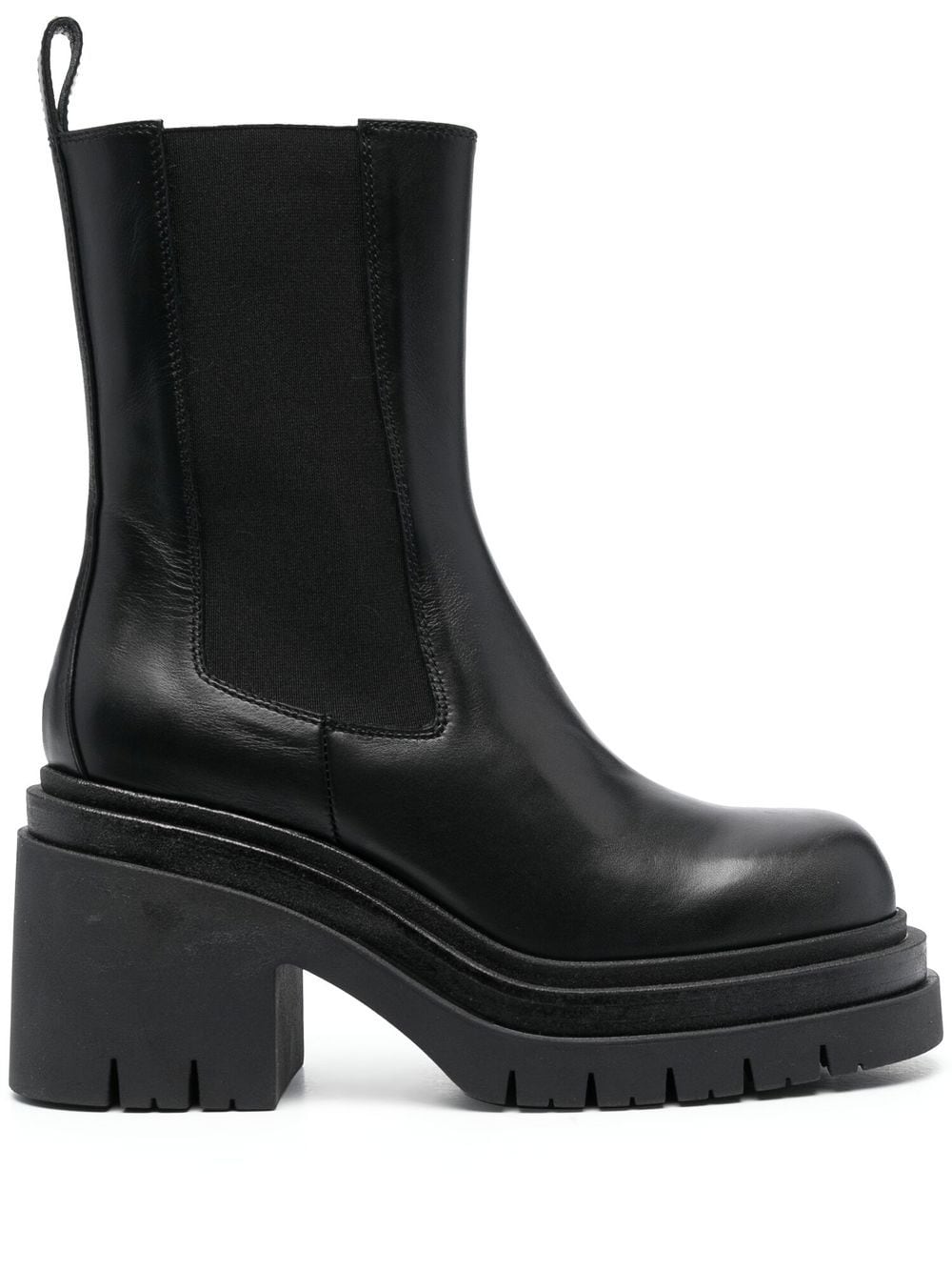 Scarosso Elle platform leather boots - Black von Scarosso