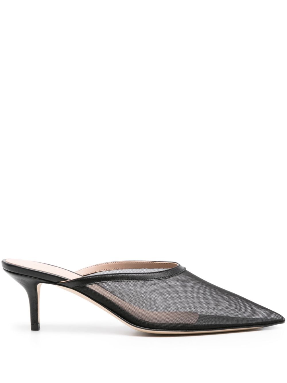 Scarosso Laura 60mm mesh mules - Black von Scarosso