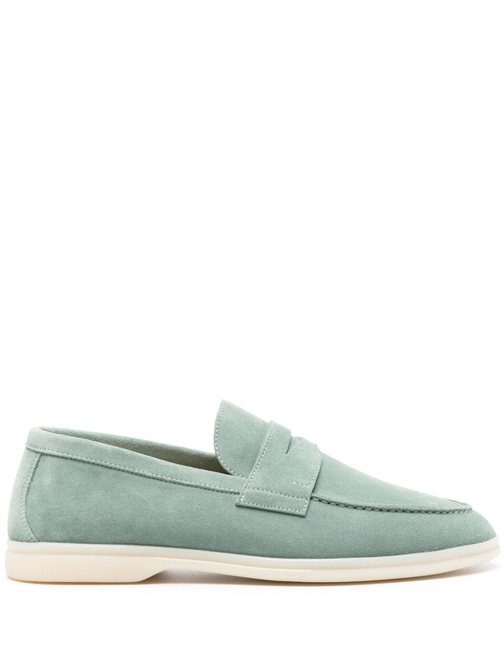 Scarosso Luciano suede loafers - Green von Scarosso