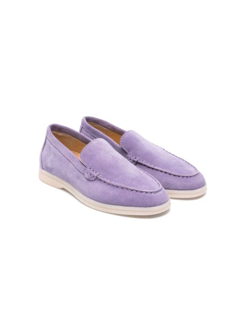 Scarosso Ludovica slip-on suede loafers - Purple von Scarosso