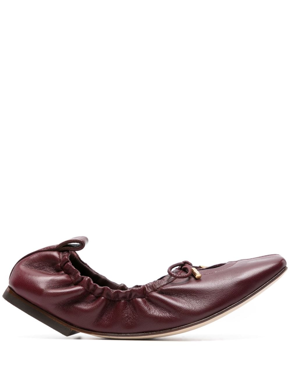 Scarosso Margot leather ballerina shoes - Red von Scarosso