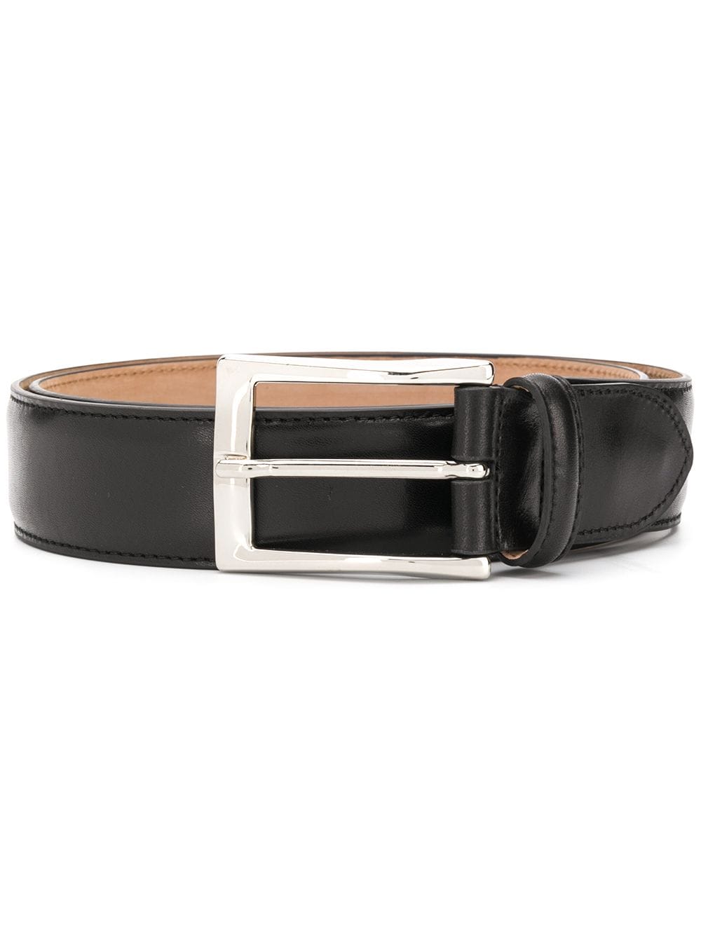 Scarosso classic square buckle belt - Black von Scarosso