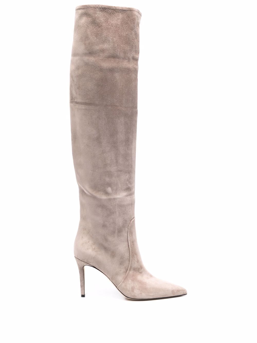 Scarosso x Brian Atwood Carra suede boots - Neutrals von Scarosso