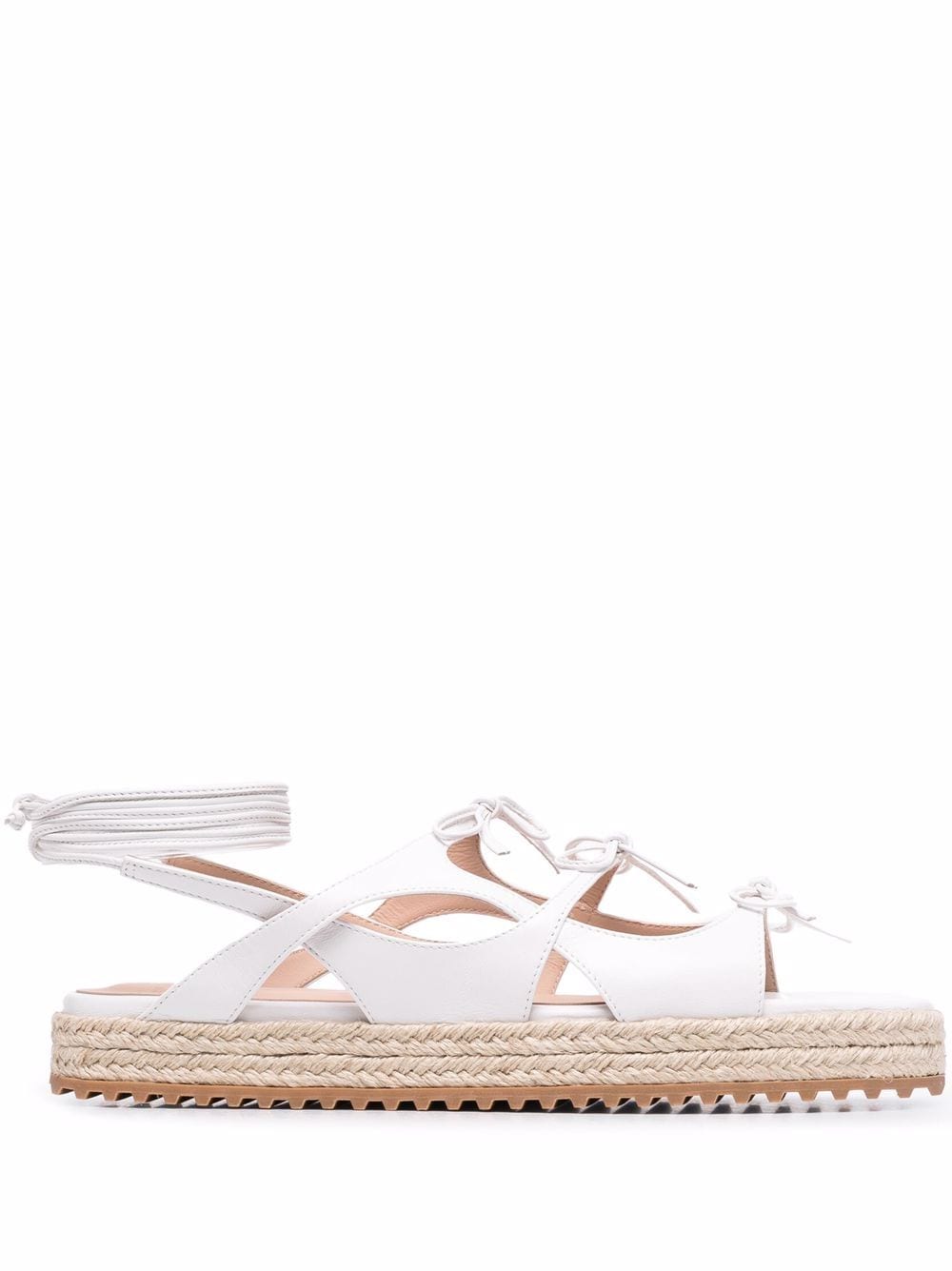 Scarosso x Paula Cademartori Breeze leather sandals - White von Scarosso