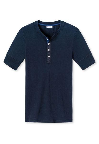 T-shirt Bequem Sitzend Herren Blau XXL von Schiesser Revival