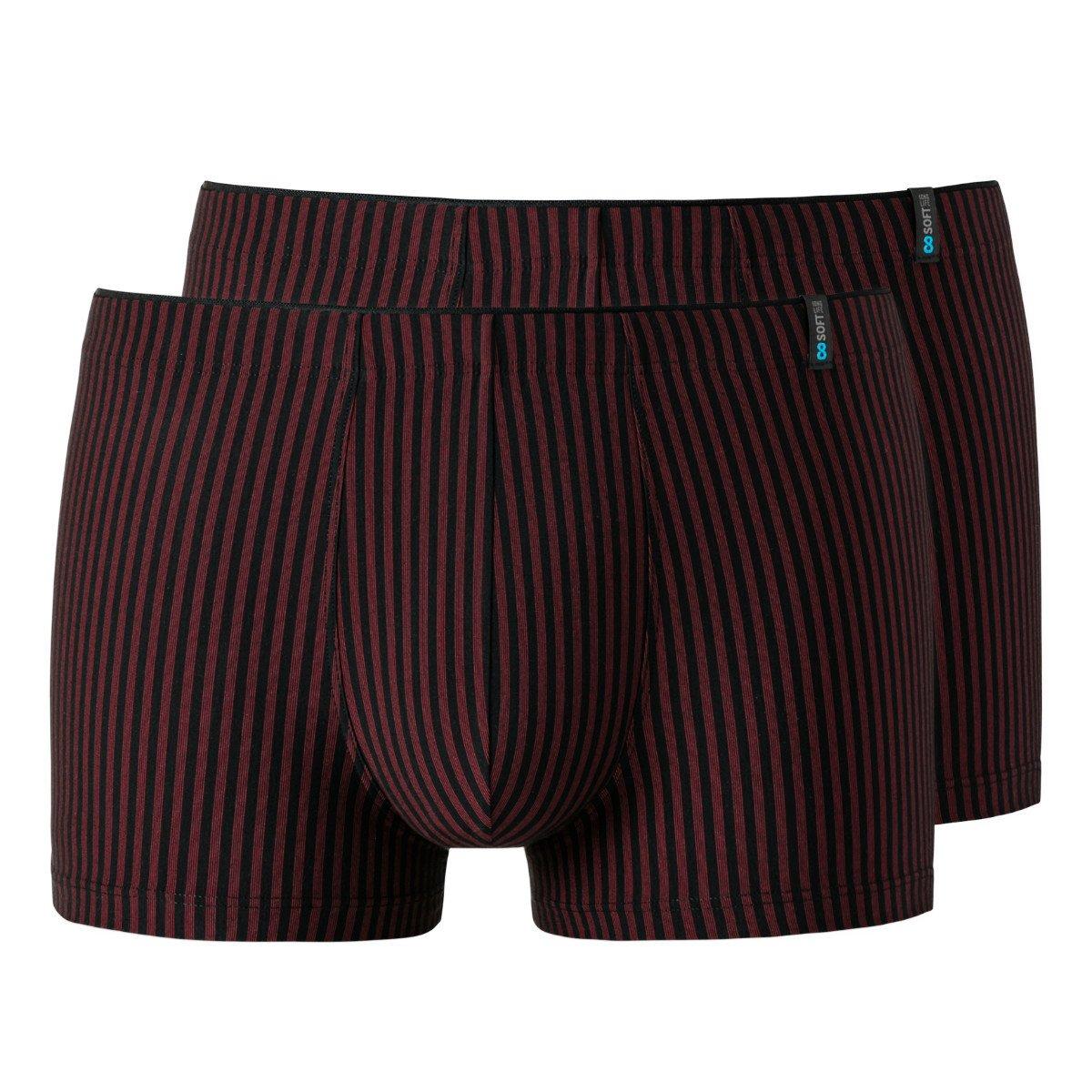 2er Pack Long Life Soft - Shorts Pants Herren Rot XXL von Schiesser