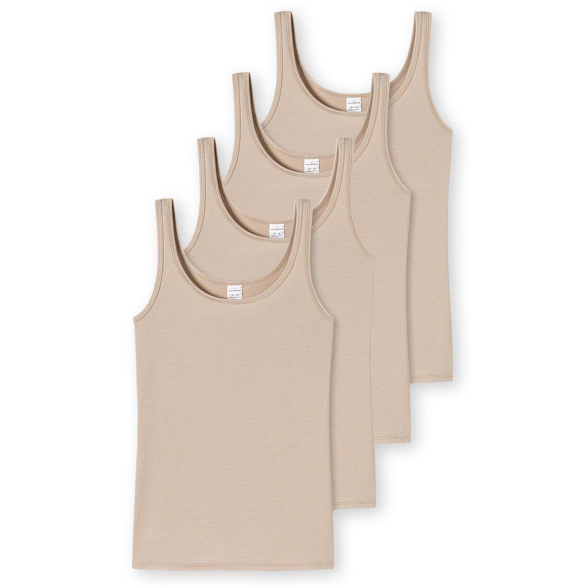 4er Pack Modal Essentials - Trägertop Damen Nude 4XL von Schiesser