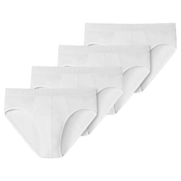 4er Pack Teens Boys 955 Organic Cotton - Slips Unterhosen Jungen Weiss 140 von Schiesser