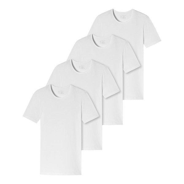 4er-pack - 955 - Organic Cotton - T-shirt Unterhemd Herren Weiss XXL von Schiesser
