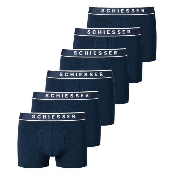 6er Pack - 955 - Organic Cotton - Shorts Pants Herren Marine XL von Schiesser
