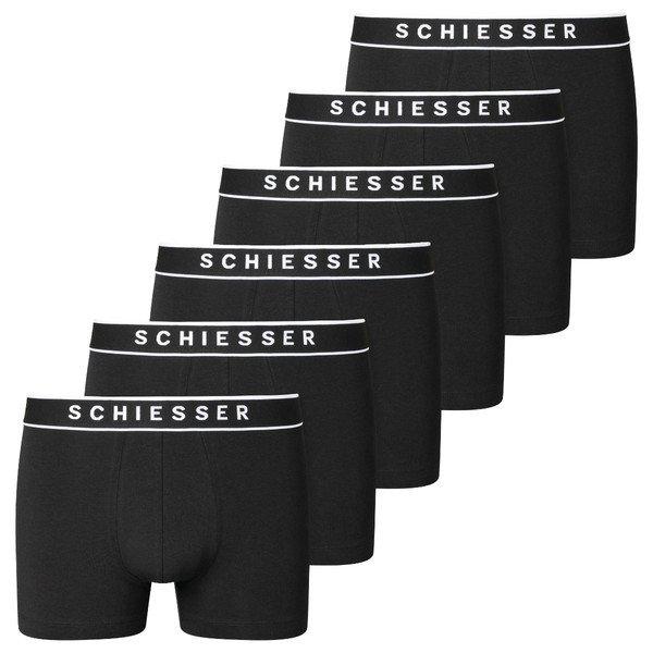 6er Pack - 955 - Organic Cotton - Shorts Pants Herren Schwarz XL von Schiesser
