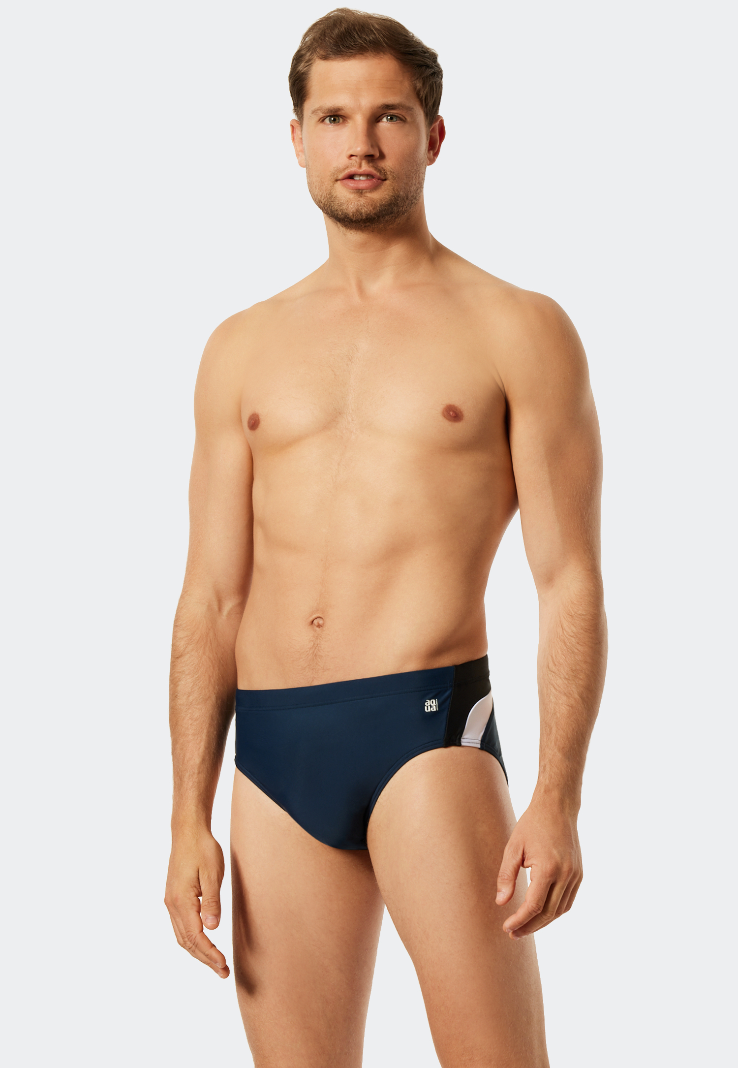 Badehose Wirkware recycelt seitliche Streifen admiral - Nautical Active 5 von Schiesser