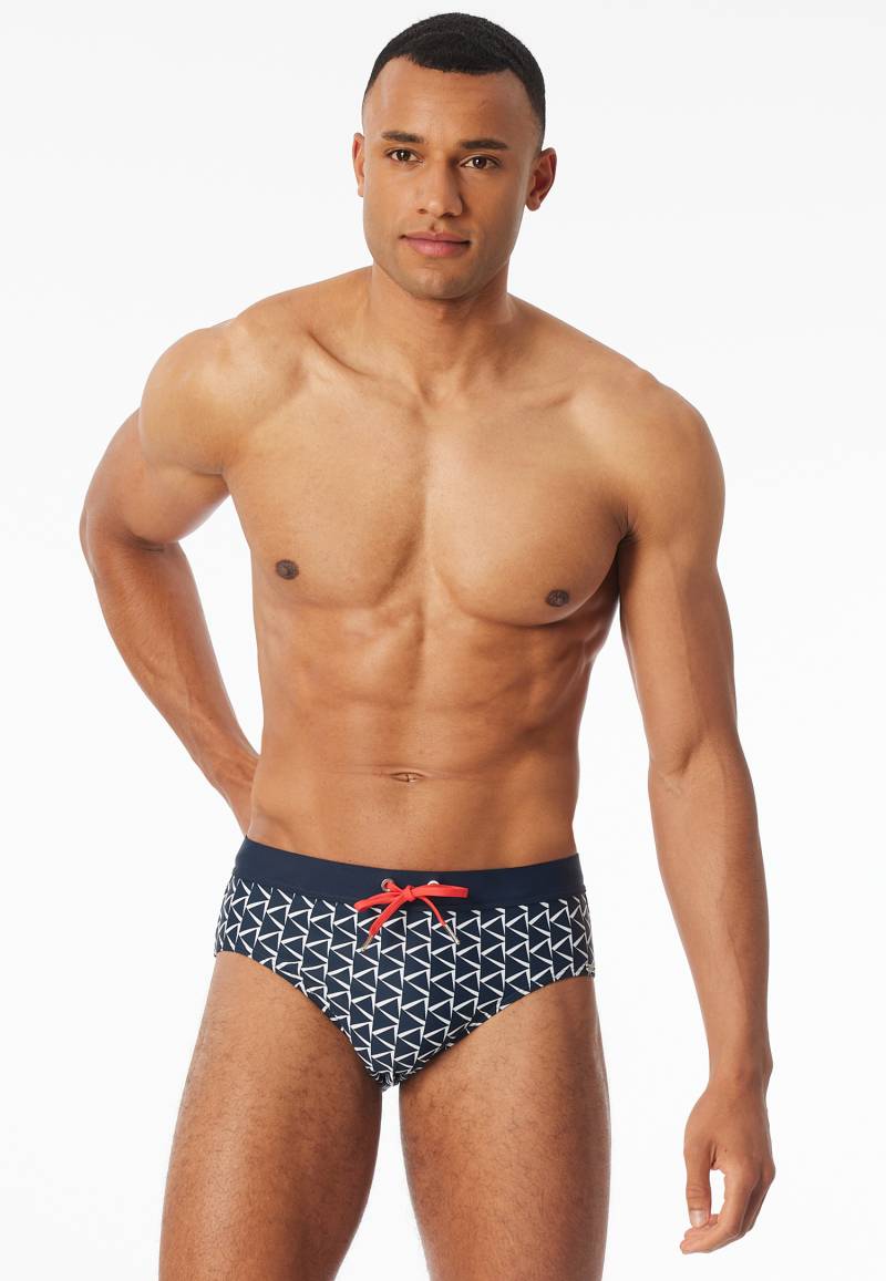 Badehose Wirkware recycelt nachtblau gemustert - Aqua 6 von Schiesser