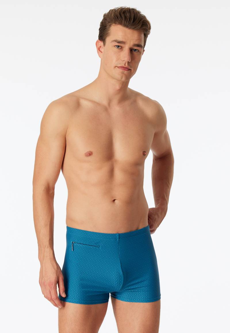 Badehose Wirkware Retro petrol - Classic Swim 8 von Schiesser