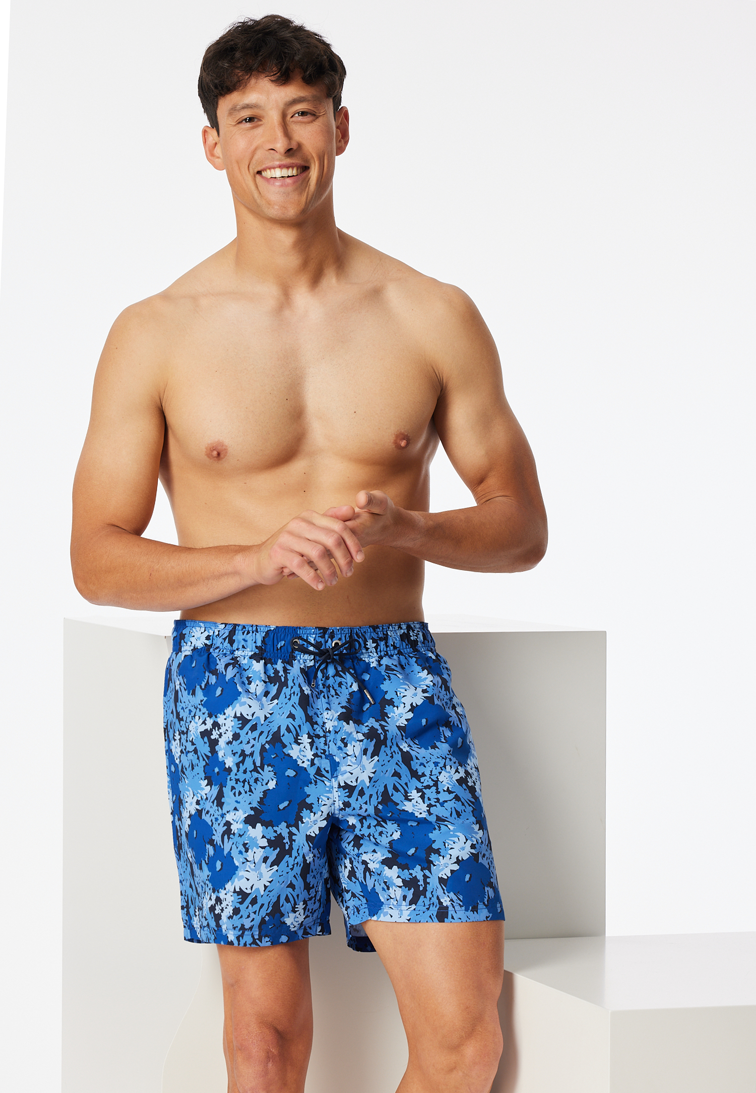 Badeshorts Webware recycelt Blumen mehrfarbig- Aqua 4 Badeshorts Webware recycelt Blumen mehrfarbig- Aqua 4 von Schiesser