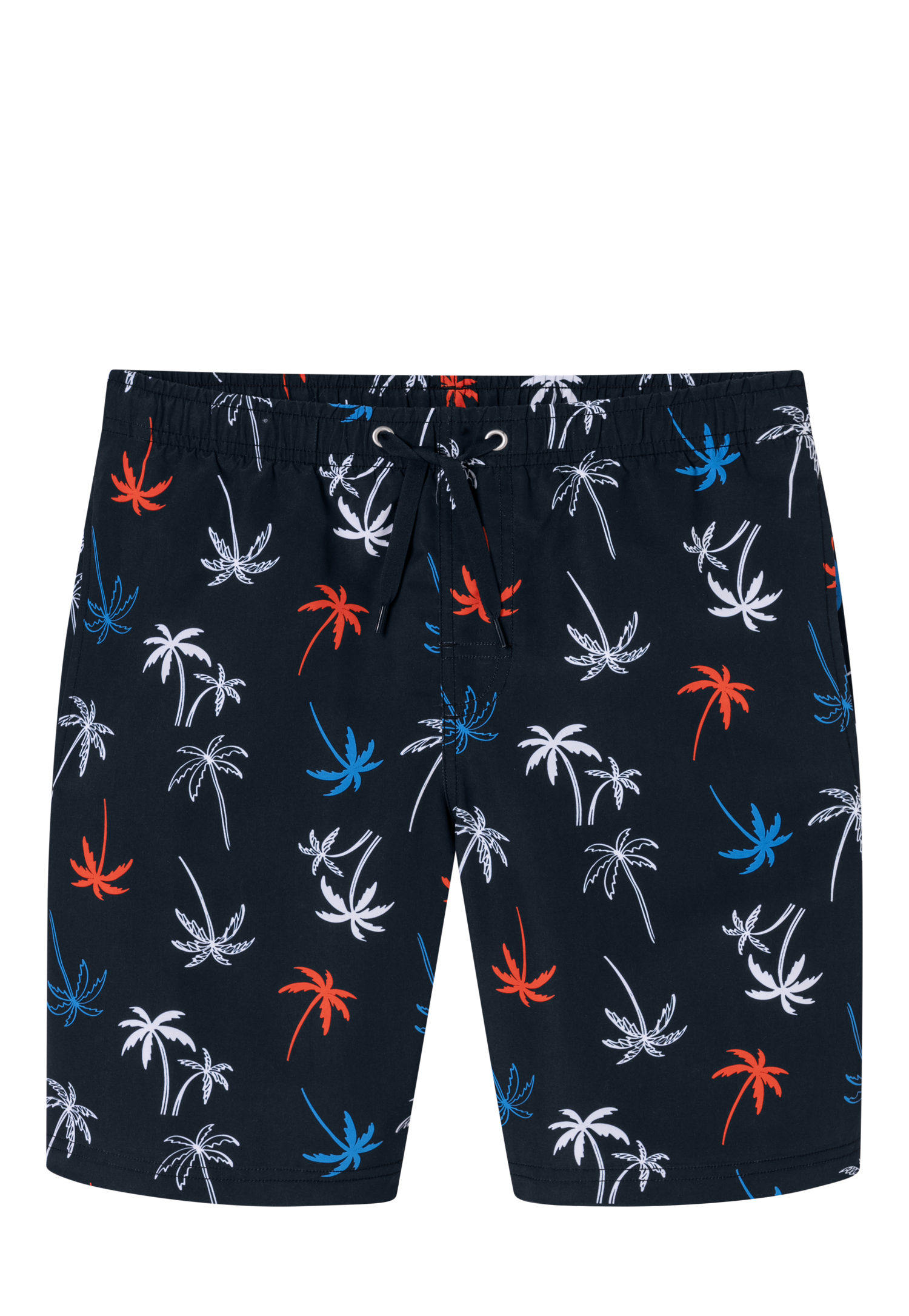 Badeshorts Webware recycelt LSF40+ Palmen multicolor - Aqua 140 von Schiesser