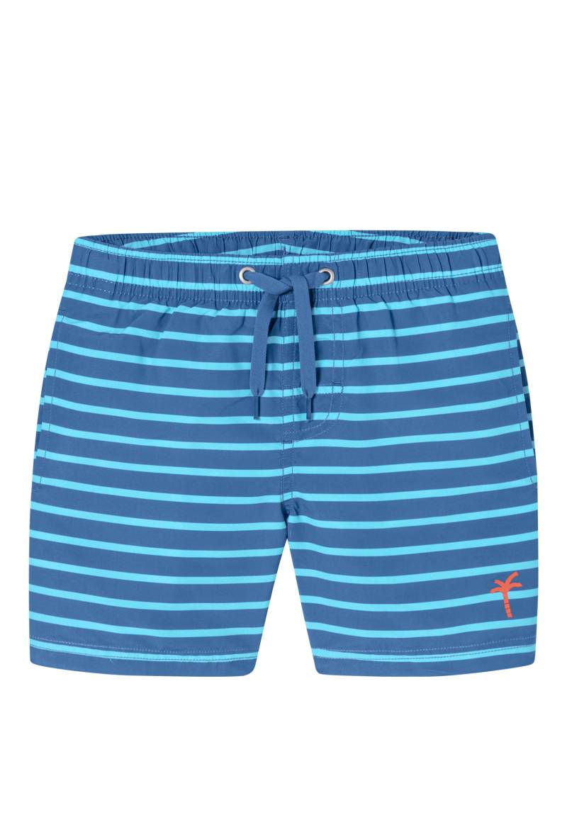 Badeshorts Webware recycelt LSF40+ Streifen aqua - Aqua 140 von Schiesser