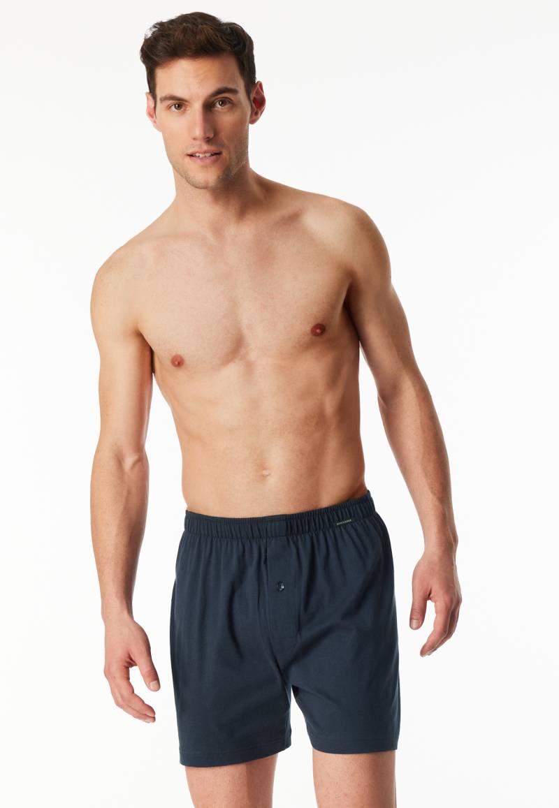 Boxershorts 2er-Pack Jersey schwarz/petrol - Boxershorts Multipacks 10 von Schiesser