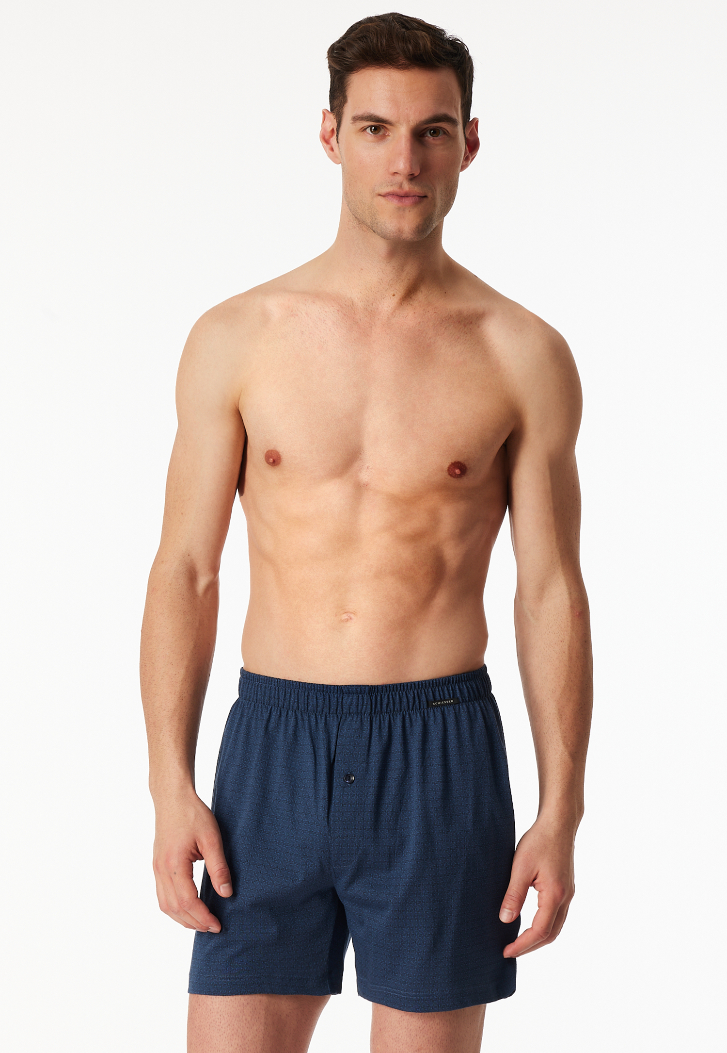 Boxershorts 2er-Pack Jersey uni gemustert - Boxershorts Multipack 6 Boxershorts 2er-Pack Jersey uni gemustert - Boxershorts Multipack 6 von Schiesser