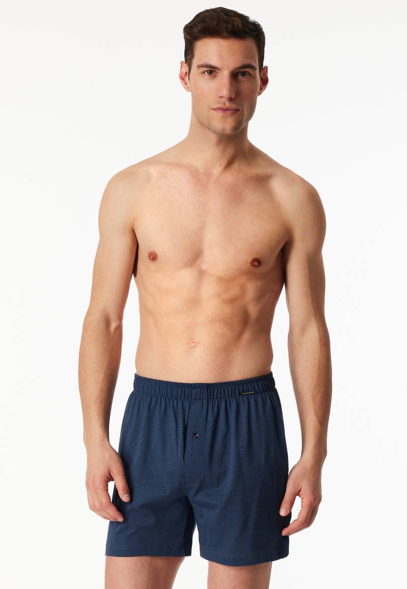Boxershorts 2er-Pack Jersey uni gemustert - Boxershorts Multipack 6 von Schiesser