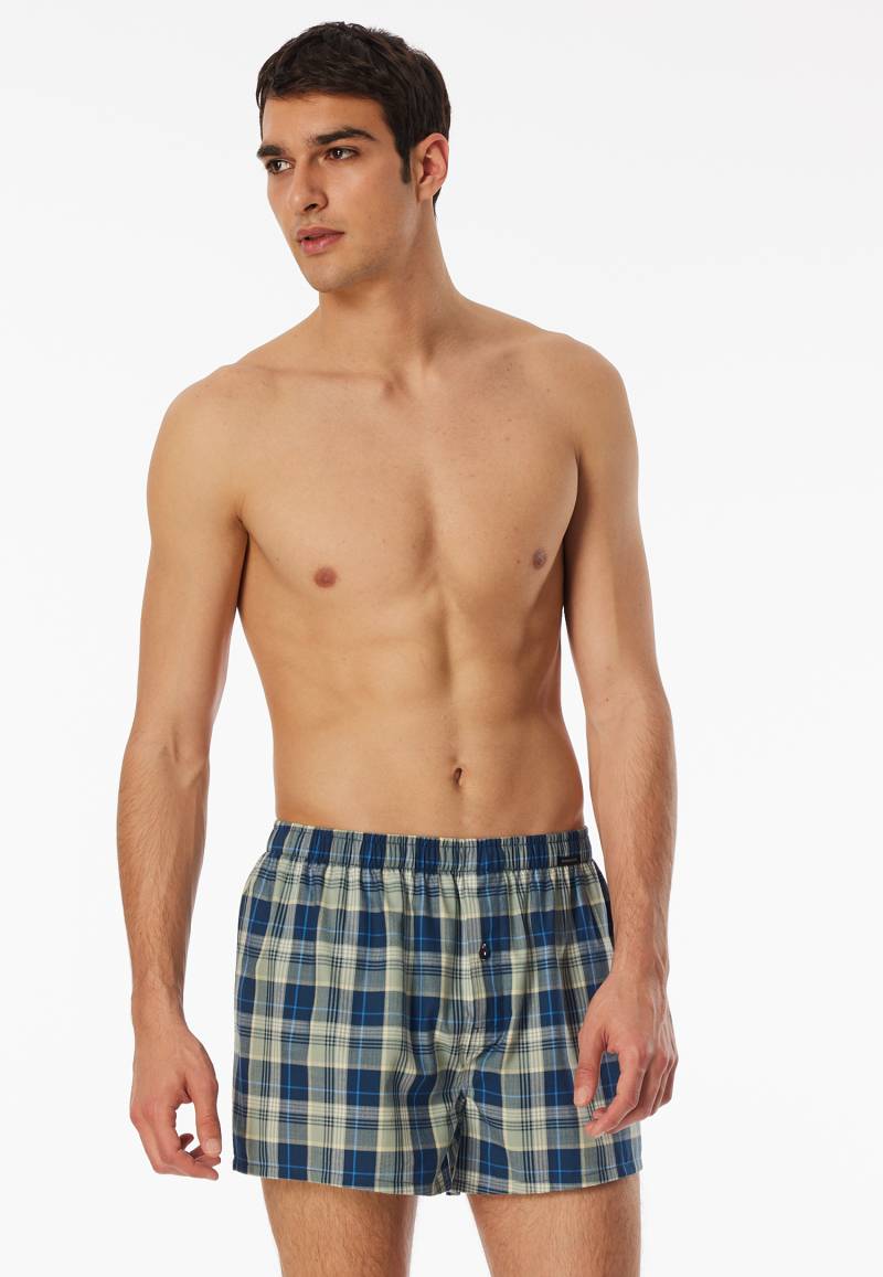 Boxershorts 2er-Pack Webware Karo mehrfarbig - Boxershorts Multipack 10 von Schiesser